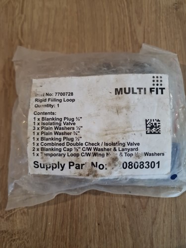 Baxi boiler filling - boiler, loop